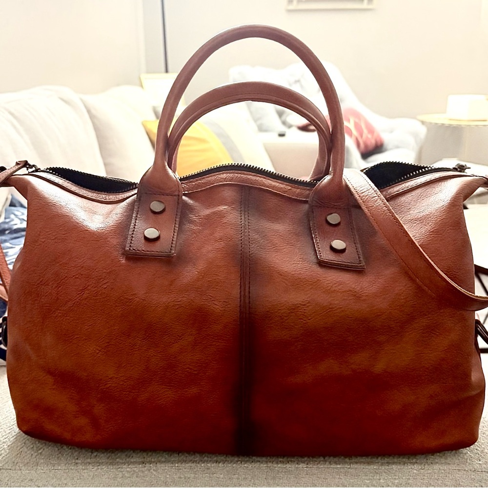 Brown Leather Tote Bag